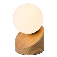 NOWA GmbH LED tafellamp Alisa met voet in houten optiek