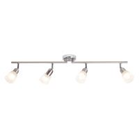 Brilliant Leuchten Bethany LED Spotrohr 4flg eisen/chrom/weiß-alabaster