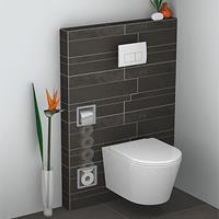 Douche Concurrent Inbouw-toiletrolhouder + reserve-rollen RVS