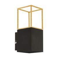 EGLO wandlamp Montebaldo - zwart/goud