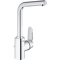 GROHE Eurodisc Cosmopolitan wastafelkraan L-size met afvoerplug met hoge draaibare uitloop chroom 23054003
