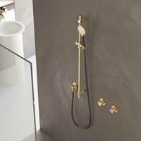 Hotbath Cobber Glijstang 90cm met handdouche Geborsteld Nikkel M308GN