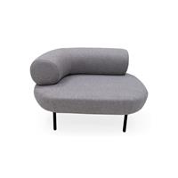 Tenzo Harry Sofa - 113x83x65 - Grijze Stof - Zwarte Metalen Poten