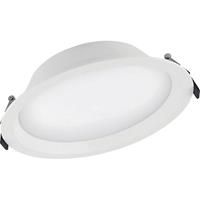 Ledvance LED Deckenstrahler Aluminum DN200 25W 830 IP44 | Warmweiß - Ersetzt 2x26W