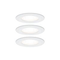 Paulmann Inbouwlamp voor badkamer Set van 3 stuks 19.5 W Wit (mat)