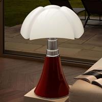 Martinelli Luce In hoogte verstelbare tafellamp PIPISTRELLO, rood