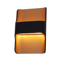 LT-Luce Wandlamp LED Dallas Zwart Goud IP54