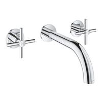 Grohe Atrio New afdekset wastafelkraan 18cm. chroom