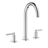 Grohe Atrio New 3-gats wastafelkraan met waste chroom