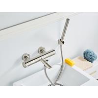 saniclear Exclusive 304-RVS thermostatische badkraan met handdouche