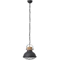Brilliant Leuchten Emma Pendelleuchte 33cm schwarz korund