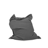 Beliani Bean bag Big Zitzak Grijs Polyester