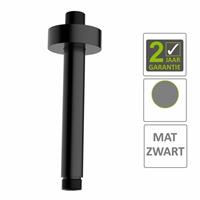 Boss&wessing AQS Douche-Arm Luxe Rond Plafondbevestiging 30 cm Mat Zwart 