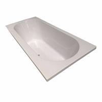 Luca Ligbad  Sanitair Primo Inbouw Acryl 180x80x49 cm Wit Inclusief Stelpoten 