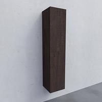 Kolomkast AQS Warschau 160x35x35 cm MDF Omkeerbaar Wood Dark Brown 