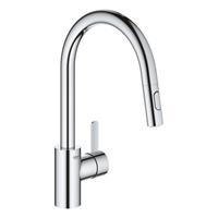 Grohe Eurosmart Cosmopolitan Einhand-Spültischbatterie, DN 15, hoher Auslauf, Dual Spülbrause, chrom - 31481001
