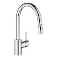 GROHE EH-SPT-Batterie Concetto 31483h. Ausl. azb.Spülbrause Zero chrom