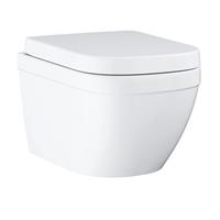 Grohe Euro Ceramic hangend toilet met softclose-zitting en deksel, wit