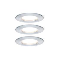 Paulmann,LED Einbaustrahler starr Nova rund Alu gedreht 3x6,5W 3-Stufen-dimmbar