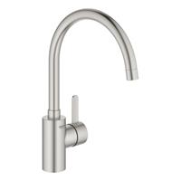 Grohe Eurosmart Cosmopolitan keukenmengkraan hoge uitloop, supersteel