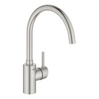 Grohe Concetto keukenmengkraan hoge uitloop, supersteel