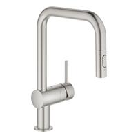 GROHE EH-Spültischbatterie Minta 32322U-Auslauf Spülbrause supersteel