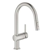 GROHE EH-Spültischbatterie Minta 32321C-Auslauf Spülbrause supersteel