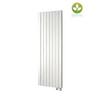 Plieger Cavallino Retto-EL II/Fischio designradiator elektrisch verticaal m. chromen verwarmingselement 1800x602mm 1200W parelgrijs (pearl grey) 7255779