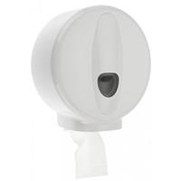 Toiletpapierdispenser , Jumboroldispenser mini kunststof wit, ABS kunststof