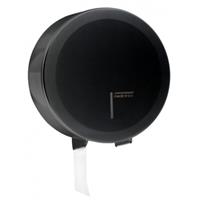 Toiletpapierdispenser , Jumboroldispenser groot zwart, Staal