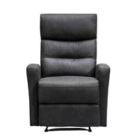 Leen Bakker Relaxfauteuil Jackson - stof - zwart