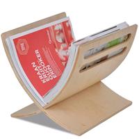 vidaXL Zeitschriftenhalter Holz Natur Beige