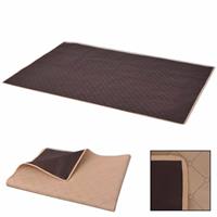 vidaXL Picknickdecke Beige und Braun 100x150 cm Mehrfarbig