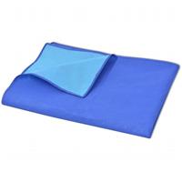 vidaXL Picknickdecke Blau und Hellblau 100x150 cm Mehrfarbig