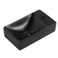 Sanigoods Compact fontein rechts 37.5x21.5x10cm mat zwart