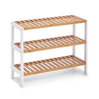 Zeller Bamboe houten schoenenrek/schoenenstandaard 3-laags 70 x 26 x 54 cm choenenrekken