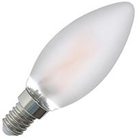 Qualedy Kaarslamp LED filament dimbaar zonder dimmer mat 4W (vervangt 45W) kleine fitting E14