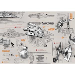 Komar Fotobehang Star Wars Blueprints 368x254 cm 8-493