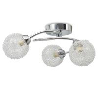 vidaXL Deckenleuchte für 3 G9-Glühlampen 120 W Weiß