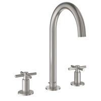 Grohe Atrio 3-gats wastafelmengkraan met waste supersteel