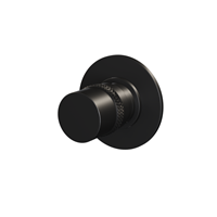 Saniclass Inbouwstopkraan  Black Rond Mat Zwart (Inclusief Inbouwdeel)