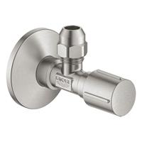 GROHE Eckventil 22037 1/2x3/8'' Rosette Metallgriff supersteel, 22037DC0