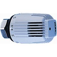 7260 radiatorthermostaatknop recht wit aansluiting op radiatorafsluiter M28x1.5 regelelement vloeistofgevuld
