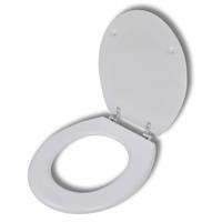 VIDAXL Toilettensitz Mdf Deckel Schlichtes Design Weiß