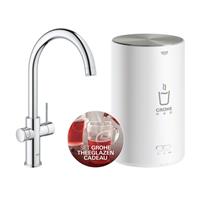 Grohe Red Compact 3-in-1 Kokendwaterkraan C-Uitloop Chroom