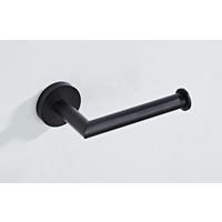 saniclear Nero toiletrolhouder mat zwart