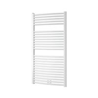 Plieger Palmyra designradiator horizontaal gebogen middenaansluiting 1175x600mm 689W mat zwart 7250414