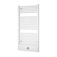Plieger Lucca designradiator horizontaal 1215x600mm 660W mat zwart 7250389