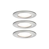 3-set spot Nova rond, IP44, dimb., ijzer
