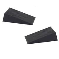 Deurstopper / Deurwig Rubber 16mm Zwart ( 2 stuks)